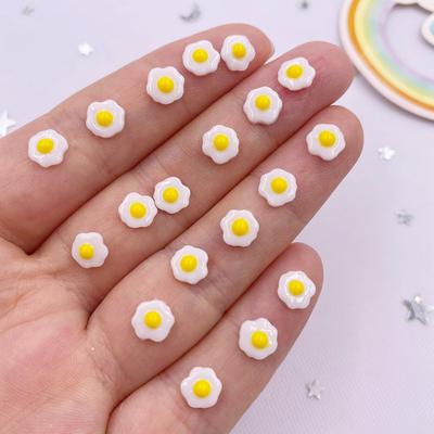 100pcs Resin Colorful Mini Cute Egg Art Nails Flatback Rhinestone Appliques DIY Wedding Scrapbook Accessories Crafts