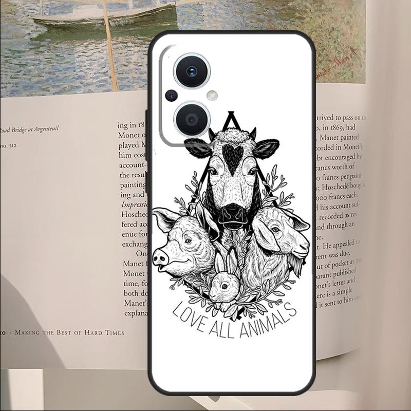 Vegan Inspiration Cover For OPPO Reno 11F 12F 13F 14F 10 11 12 13 14 Pro 7 8 Lite OPPO Find X6 X8 X9 Pro Case