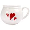 Large Porcelain Mug for Drinking Tea, Herbs, Coffee, Chocolate, Heating XL
