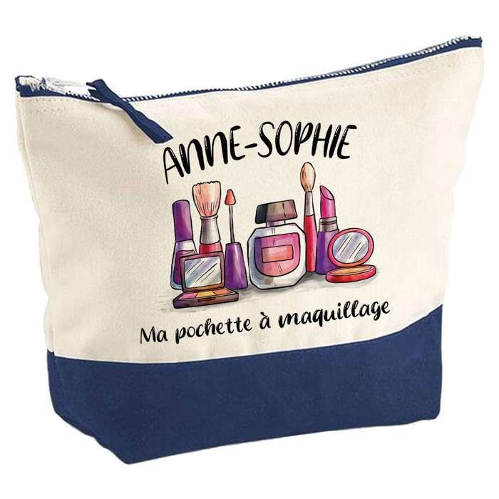 Trousse de maquillage - PLANETEE - Maquillage Anne-Sophie - Grand format - Coton - Impression HD