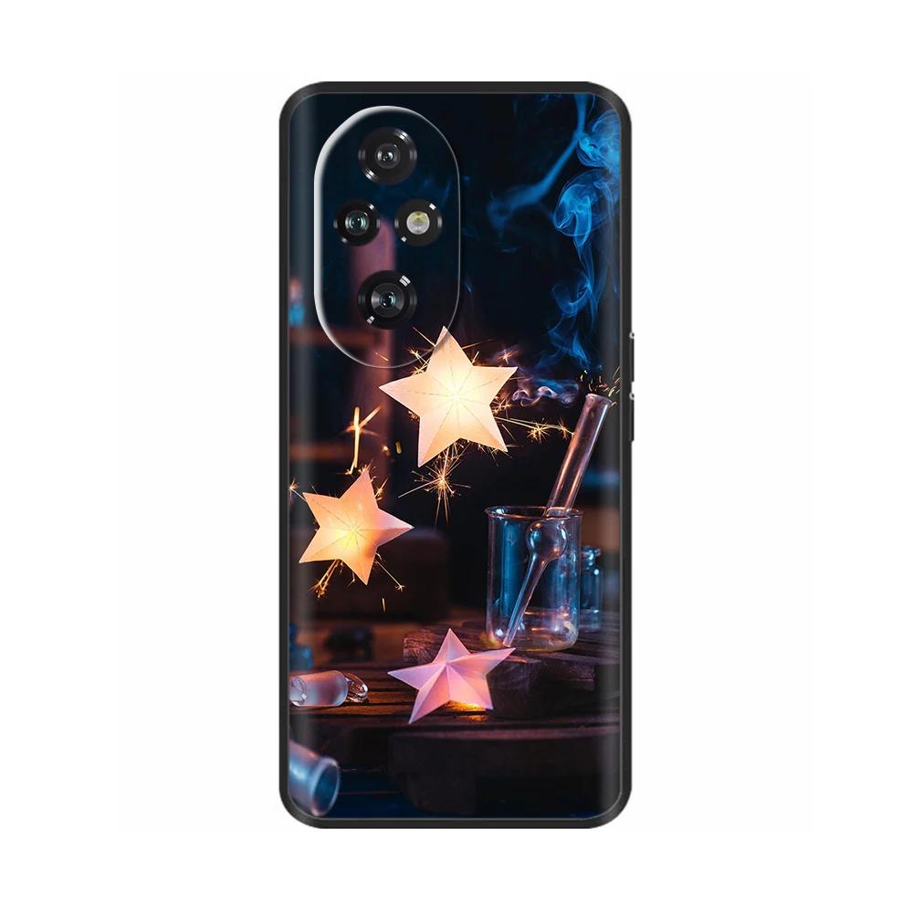 Für Honor 200 Pro Hülle Niedlich Weich Silikon TPU Coque Funda für Honor 200 Pro honor200 Handyhülle Schwarz Capas Für Honor 200 Lite