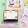 240Pages Cartoon Jungle Animal Memo Pads Set Refrigerator Sticky Notes Stationery Label Notepad Self-Adhesive Memo Book Supplies