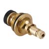 Brass Slow Opening Spool Faucet  And Cold Water Spool G1/2 Kitchen Sink Mixer Tap Stream Sprayer Head Yellow Mixer Tap