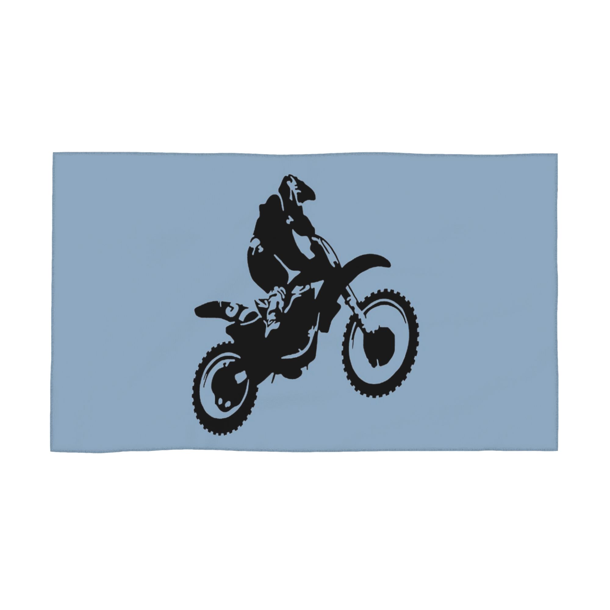 

Moto X Dirt Bike Monotone Vector Art Soft Face Towel Quick Dry Pool Bath Cotton Towels Absorbent Quick W30*H60(CM)
