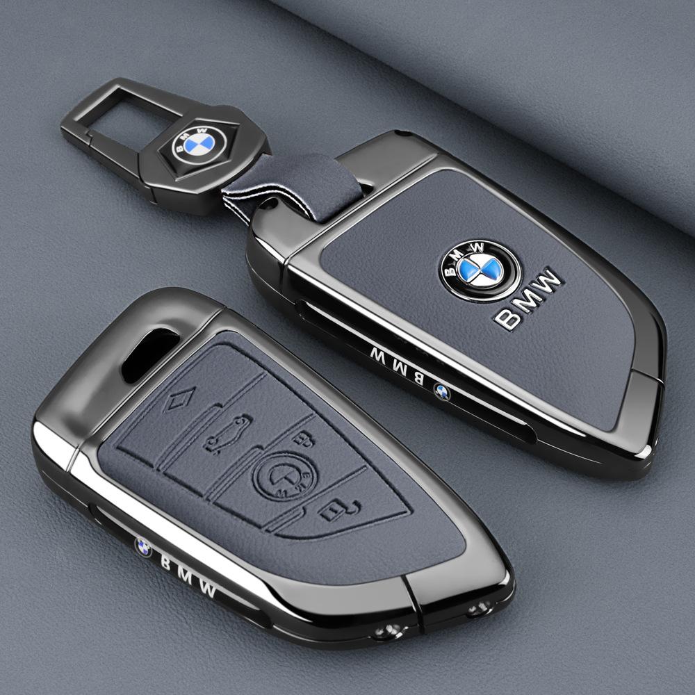 Styling Zinc Alloy Car Key Cover Case Holder For BMW 1 3 7 Series X1 X3 X5 X6 X7 F20 F15 F16 F48 G20 G30 G01 G02 G05 G11 G32