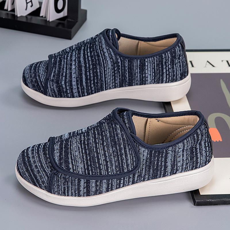 Orthopädische Diabetikerschuhe für breite Füße mit verstellbarem Verschluss Leichte Ödemschuhe mit hohem Fußgewölbe für ältere Menschen