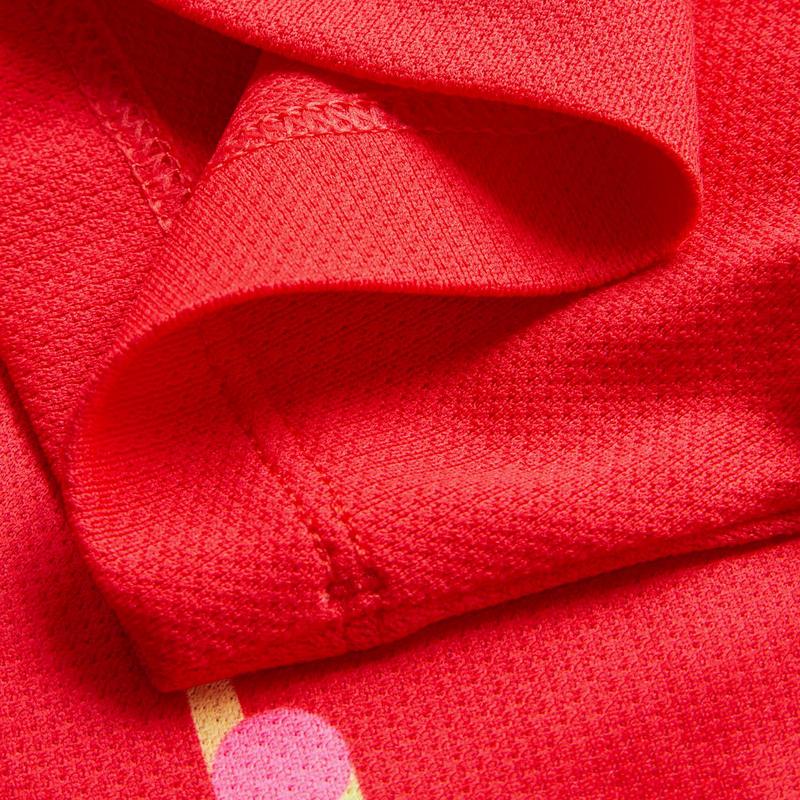 Li-Ning Soft Comfortable Breathable Sports Pullover Short Sleeve T-Shirt Unisex Tops Cherry-Blossom-Red AATT077-2