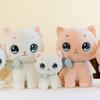 Pet Pink Cat Plush Toy Fluffy Animal Stuff Doll Fun Bow Cat Plush  Friends