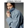 UR Women's Retro Ethnic Jacquard Denim Jacket