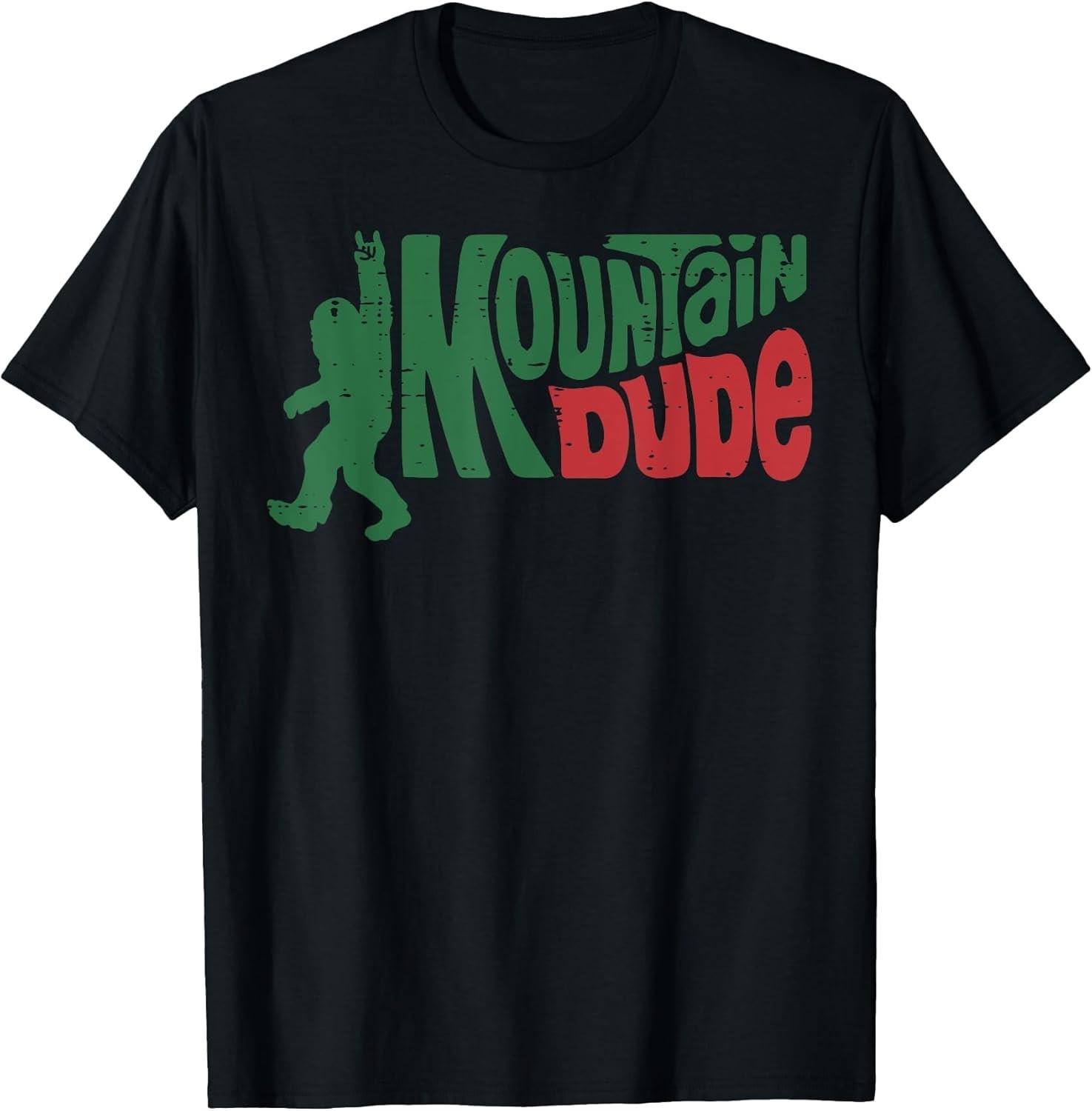 BEST! Hiking Bigfoot Mountain Dude Sasquatch Rock Men Women Tee Size S-3XL XXL