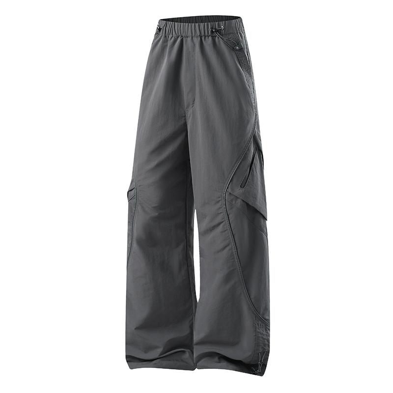 Pantaloni Assault Casual da Esterno Gamba Dritta Multitasche Stile Americano, Pantaloni da Paracadutista a Gamba Larga da Uomo, Pantaloni da Lavoro Multitasche