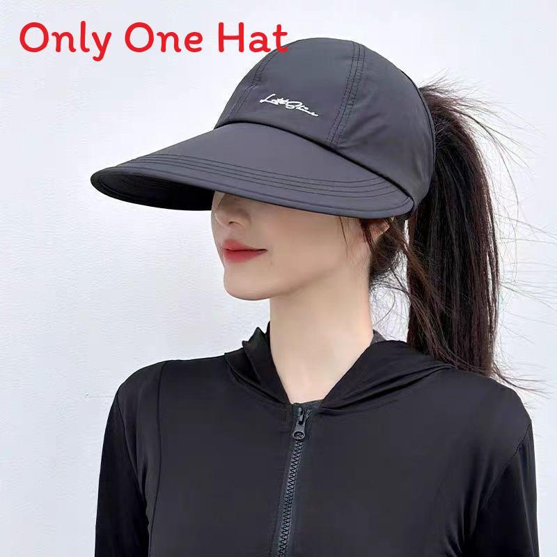 

Sun Protection Baseball Cap For Women And Men With Large Brim Outdoor Sun Hat For Summer And Spring чёрный