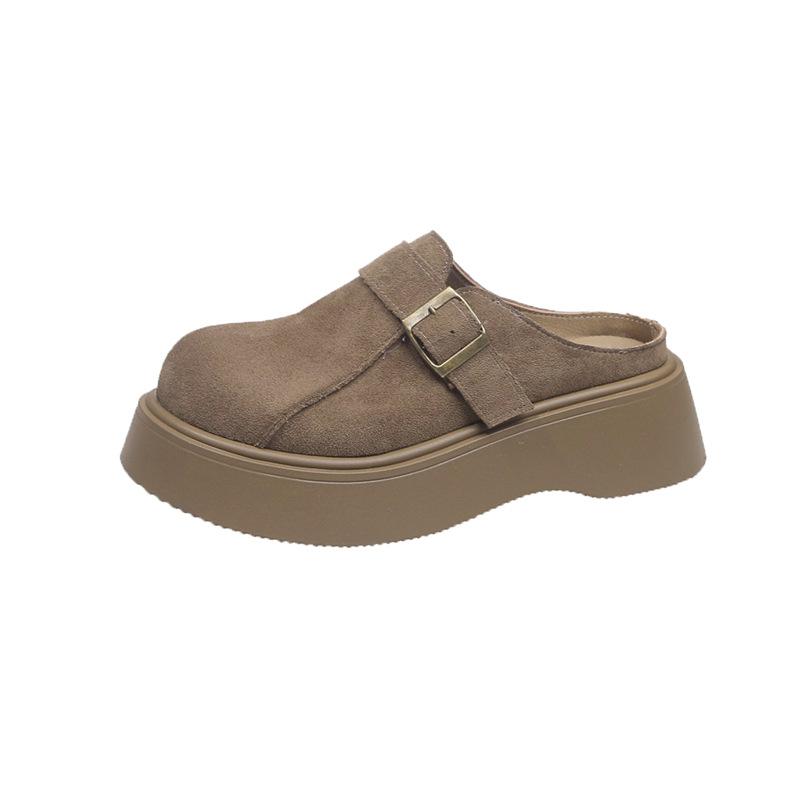 

Женские Биркенштоки на толстой подошве, все включено, ленивые люди увеличивают рост одним движением, весна и лето 2025, новая модель Doudou, одинарные туфли 35