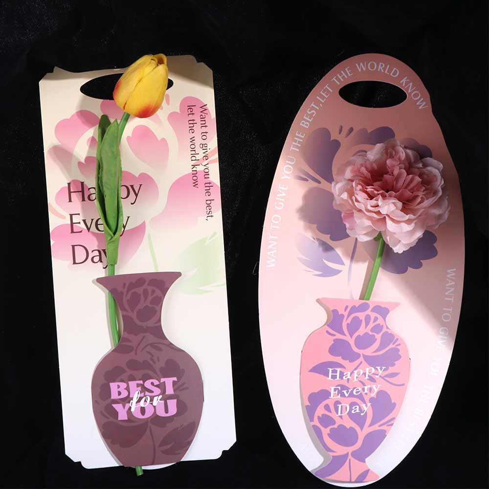 5PCS Hand-Held Single Flower Packaging Box Handbag Flower Paper Bag  Mother's Day