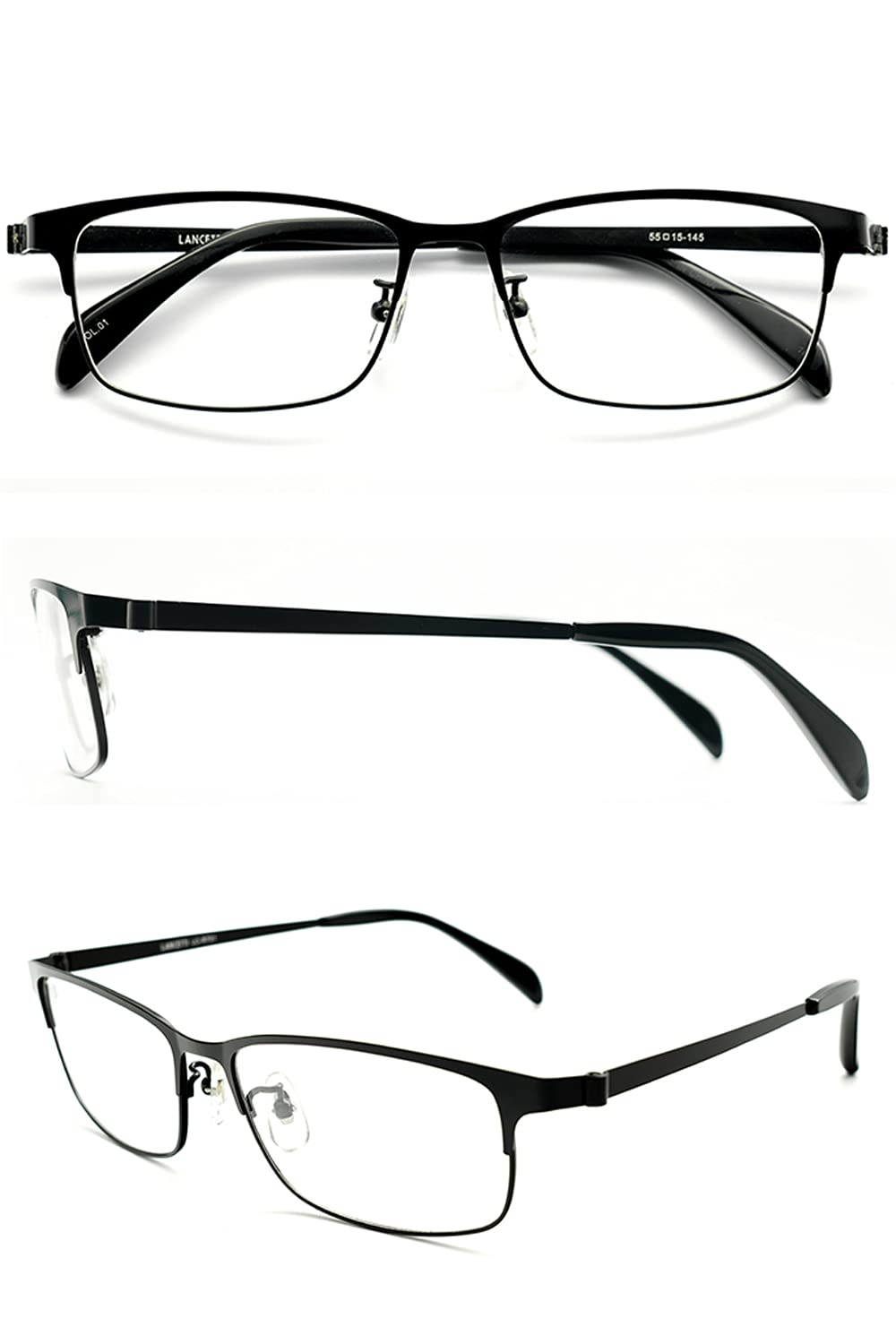 

Очки для чтения LANCETTI стильные с синим светом, черные, матовые, мужские, 1,0 LC-R701