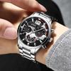 3pcs/set, 1pc Fashion Calendar Men's Quartz Watch, Business Men's Stainless Steel Wrist Watch, Men's Gifts