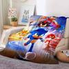 Movie S-Sonices T-The H-Hedgehog 3 Blanket For Sofa Office Bed Plane Travel Sleep Read Relax Camping Soft And Warm