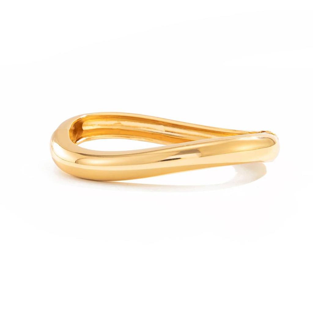 Salircon 4 Styles Punk Exaggerated Water Drop Cuff Bangles Men Hip Hop Irregular Geometric Metal Gold Color Bracelets Jewelry