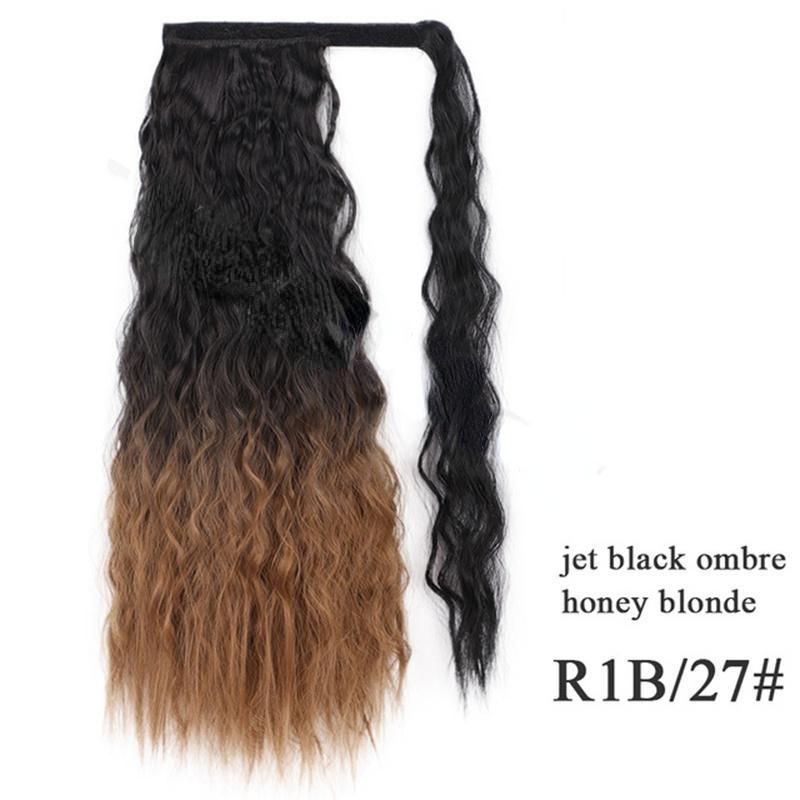 Long Curly Ponytail Natural Hair Extensions for Women False Hair Horse Tail Synthetic Hair Piece
