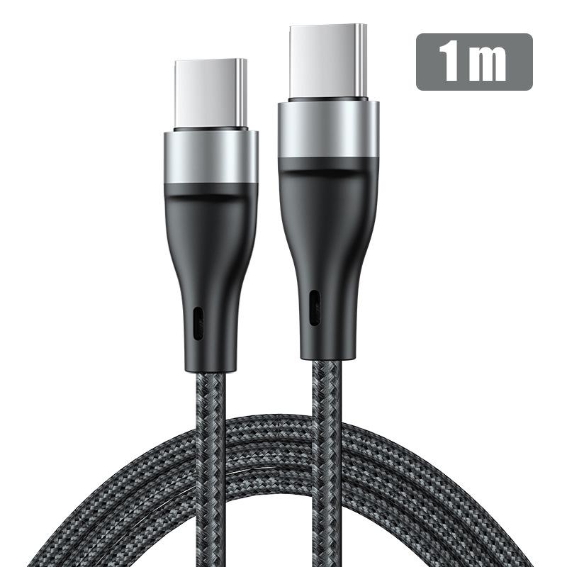 PD60W Dual-Head Type-C Charging Cable for Apple, Xiaomi, Huawei Devices