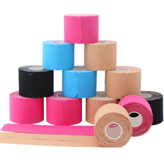 5cm X 5m Waterproof Breathable Cotton Elastic Flexible Kinesiology Tape Hold Melt Adhesive Muscle Pain Relief Knee Taping Unisex