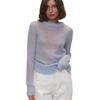 2026 Spring/Summer Women's Thin Knit Cardigan, Round Neck, European Style, See-Through, Basic Style, Candy Colors