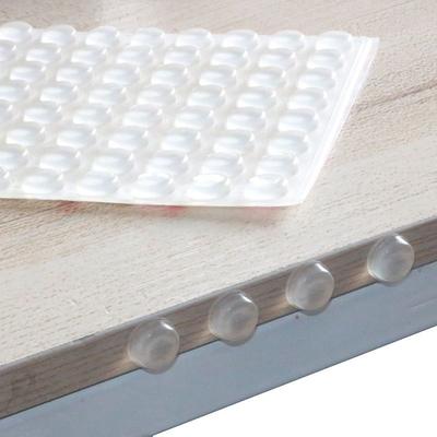 100Pcs Silicone Cabinet Bumpers–Self-Adhesive Door & Furniture Buffer Pads for Noise Reduction,Anti-Scratch,Soft Close Function