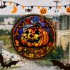 Castle Castle Cat Static Film PVC Halloween Glass Stickers Glue Free   Home Decor