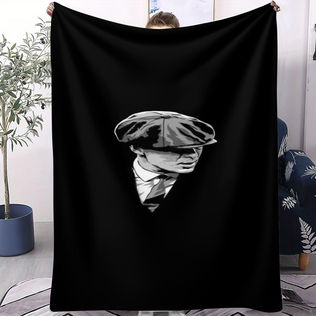 Peaky Blinders The Immortal Man Cillian Murphy Blanket Trendy Small Cover Fleece TV Series Soft Throw Blanket for Bed Sofa