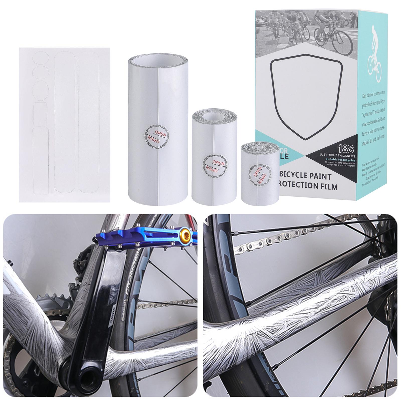 Bike Frame Protection Tape Clear Mountain Bike Frame Guard Chainstay Protector Bicycle Paint Protective Film Bike Accessories China Mainland