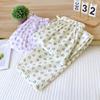 2026 New Women's Spring/Summer Sleeper Pants 100% Cotton Gauze Thin Style Simple Love Sweet Loose Home Pants