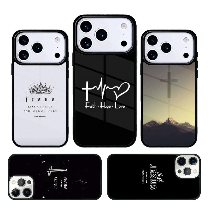 Faith Christian Religious Jesus soft phone case cover Compatible with for IPhone 17air 16e 15 14 13 12 11Pro Max 17 Air