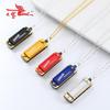 Swan Cross 4-Hole Harmonica Necklace: Mini Wind Instrument for Children & Beginners