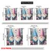 2pcs  2D plane printing Curtain Popular Cute Gnomes Butterflies Rain Flowers_a (3) 100% Polyester (without rod) Art Deco Festive