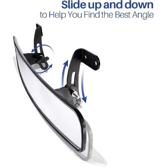 BETOOLL 16.5" Wide Rear View Convex Golf Cart Mirror For EZ Go, Club Car, Yamaha