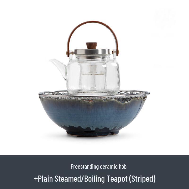 

Nanshan Mr. Striped Glass Stove Tea Pot & Electric Stove Set