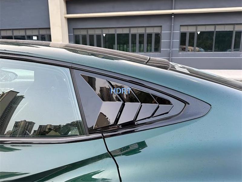 Car Styling Rear Window Louver Trim Glass Triangular Shutter Blind Cover For MG 7 MG7 2023 + Protector Decoration Accessories tcl6