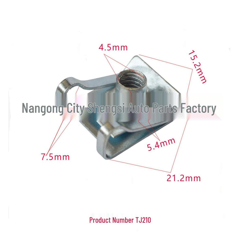 Universal U-Shaped Clip Nut for Car Trim Panel Installation