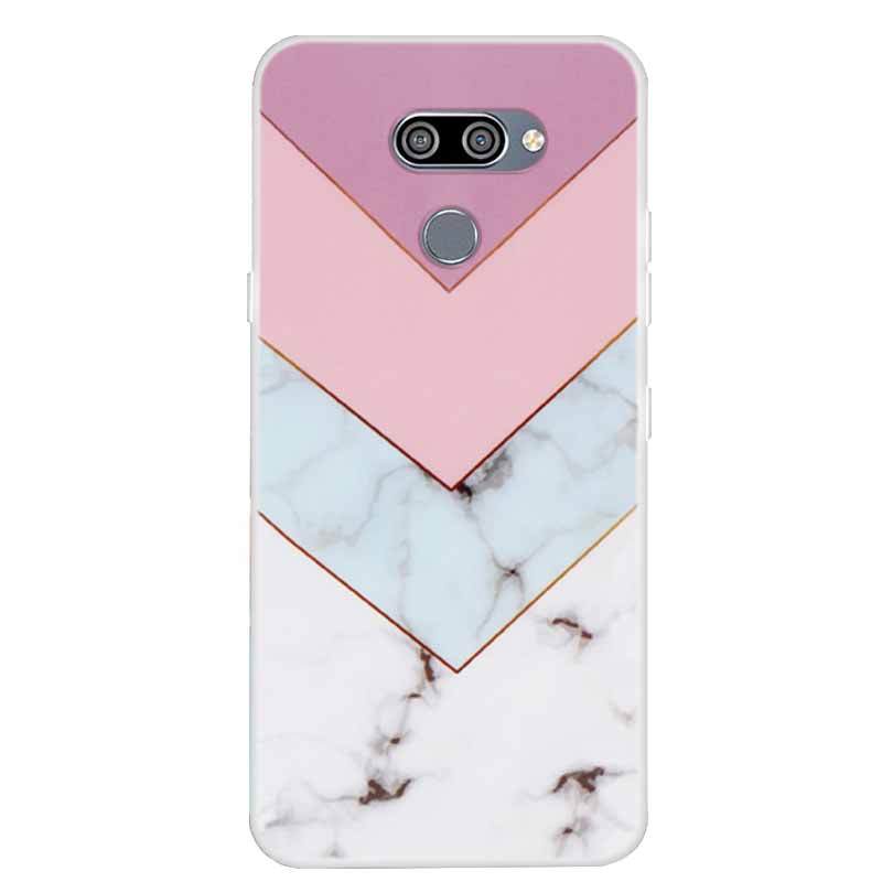 Per custodie LG K50 Q60 Marmo Trasparente Morbido TPU Silicone Cover Protettive per Telefono per LG K12 Prime / K12 Max X6 Custodia Q 60 Bumper Coque