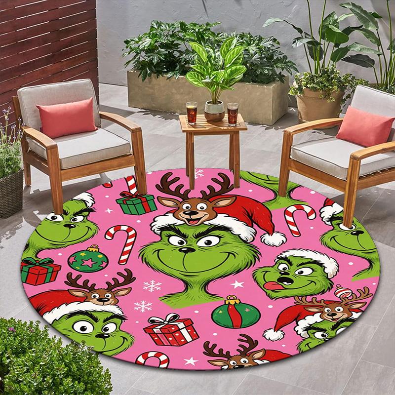 American Christmas Comedy How the Grinch Stole Christmas carpet Household goods decoration anti slip home table and chair mat aisle door mat carpet 25