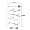 Herbal Tattoo Stickers, Juice Tattoo Stickers, Semi-Permanent English Letter Tattoo Stickers Tattoo
