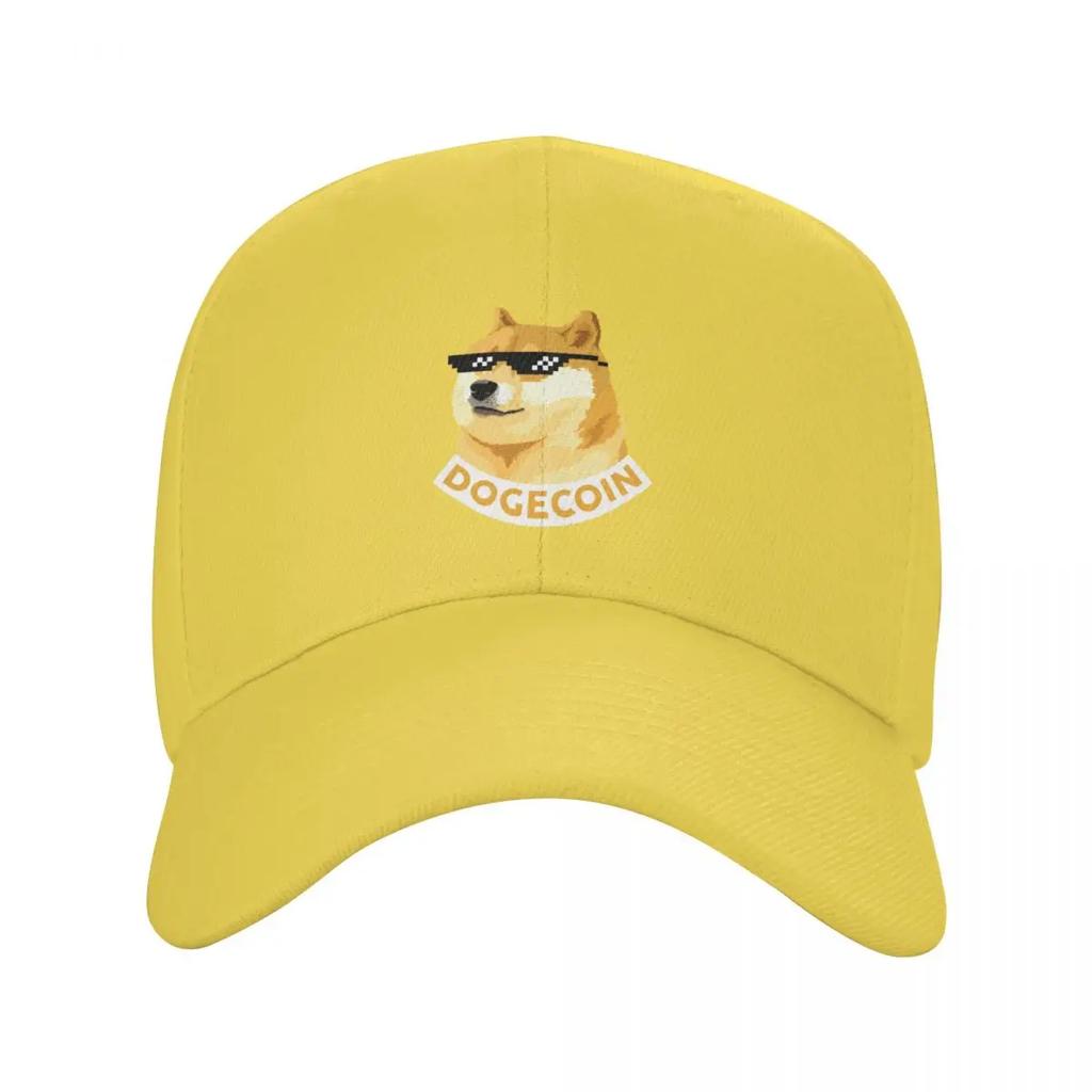 DOGECOIN Baseballkappe individuelle Kappen Strandtasche Designerhut Junge Damen