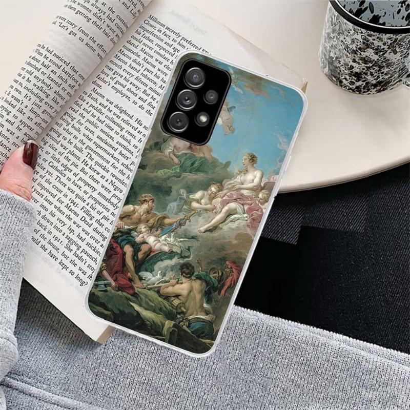Umělecká malba Zrození Venuše Pouzdro na mobil pro Samsung Galaxy S10 S21 S22 Plus Ultra A91 A51 A21S A12 Průhledný kryt na telefon
