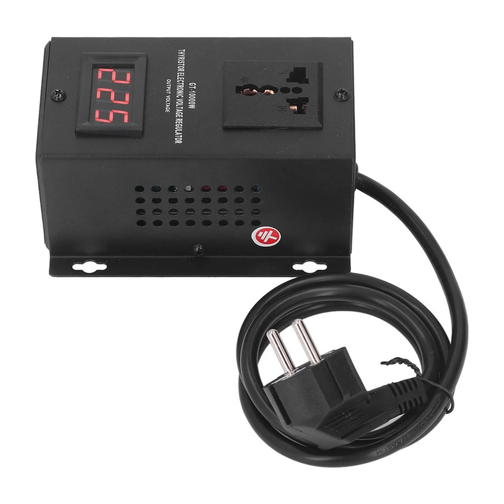 Elektronischer Spannungsregler 10000W Thyristor Aufwärts-Abwärtswandler Transformator EU-Stecker 220V