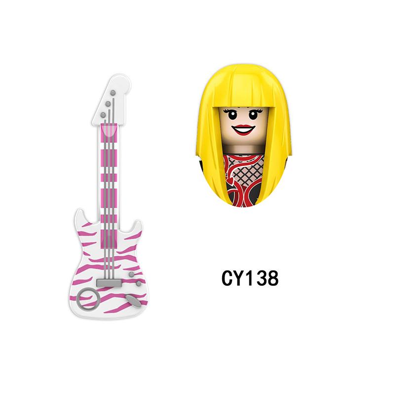 CY134 LG1015 WM989 Singer Building Blocks Jobs Assemble Bricks Cute Action Toy Figures Small Dolls Gifts For Children Kids