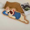 Cute Puppy Hand Towel Quick Drying Kitchen Cleaning Rag Coral Velvet Cartoon Animal Absorbent Bathroom Hanging Towel