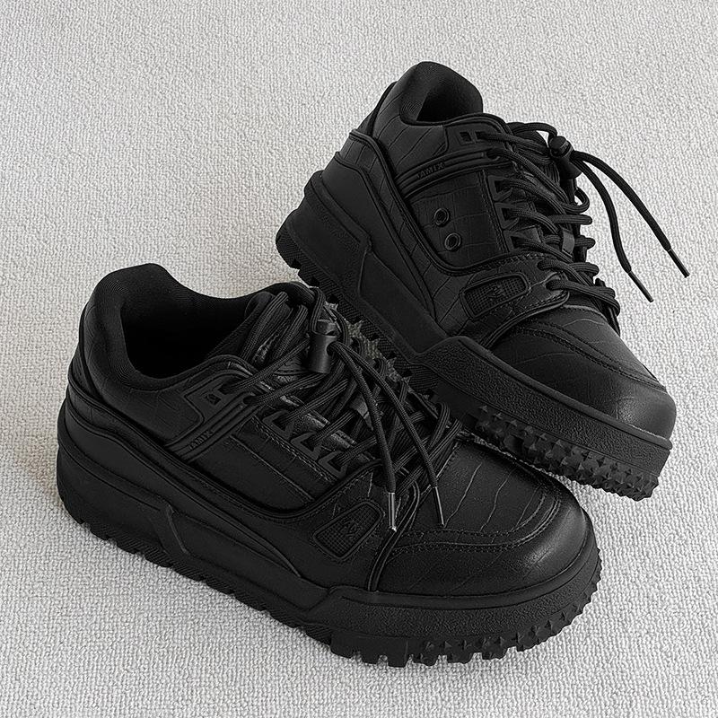 

New Invisible Height Increase CM Shoes Niche Sports Casual Couples Platform Darth Vader Board Shoes 36 women’s size чёрный
