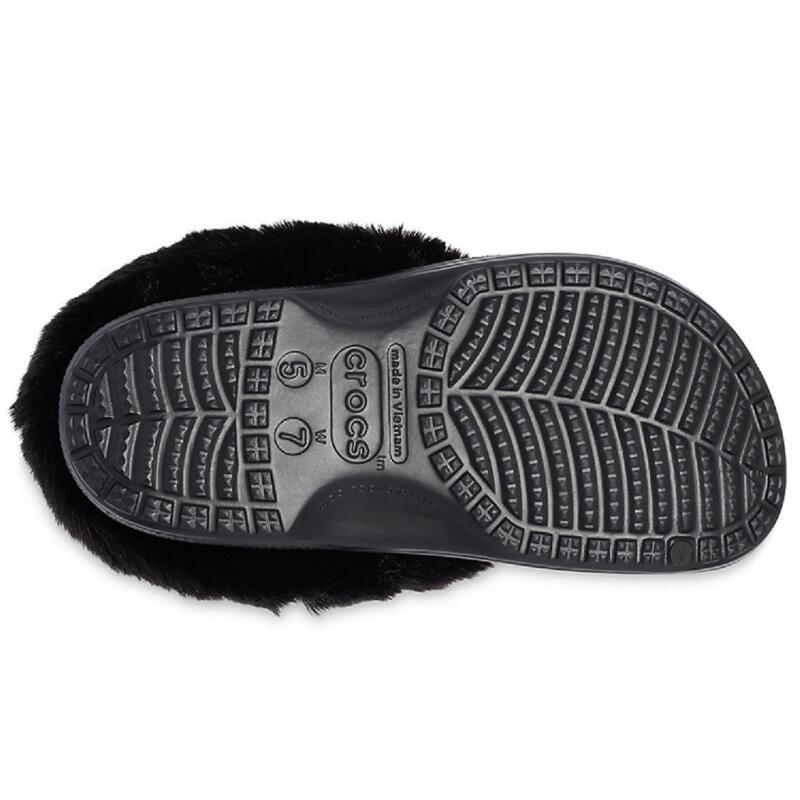 Crocs Classic clog PU Classic Mammoth Zhibixing Hole Shoes Unisex Black