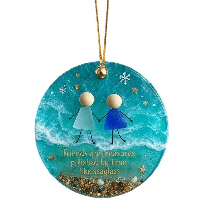 Festival Acrylic Hanging Ornament With Multiple Angles Light Reflection Durable Decoration For Christmas And Event