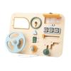 Kids Educational Steering Wheel Simulation Busy Board Montessori Learning Toy